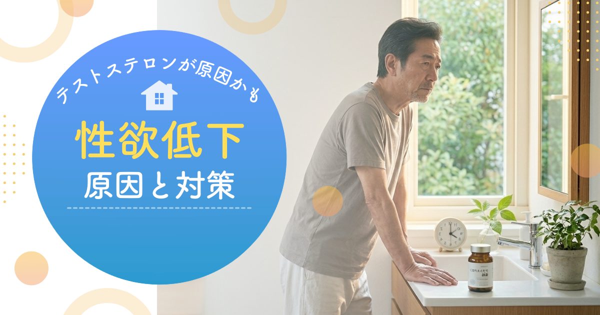 【40・50・60代男性へ】疲れ・やる気低下・性欲減退の正体は「テストステロン低下」かもしれない
